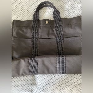 Authentic Hermes Canvas Tote